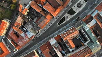 Aerial View Of Trencin Old City Centre Slovak Republic Shutterstock 1709425636