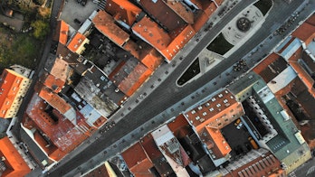 Aerial View Of Trencin Old City Centre Slovak Republic Shutterstock 1709425636