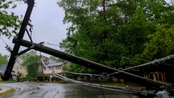 Cover Climate Resilience for Energy Security report_A photo of a power line knocked down in a street after a storm